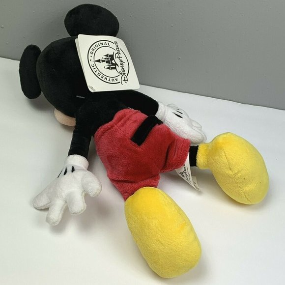 Disney Parks Mickey Mouse Plush Toy 10 in Stuffed Animal World Land Souvenir NWT - Picture 2 of 5